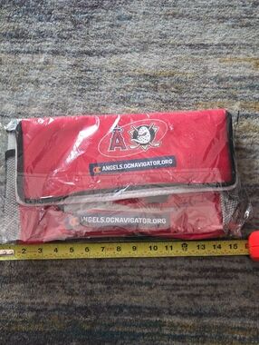 New LAA Angels Baseball Anaheim Ducks Red Cooler Bag MLB NHL